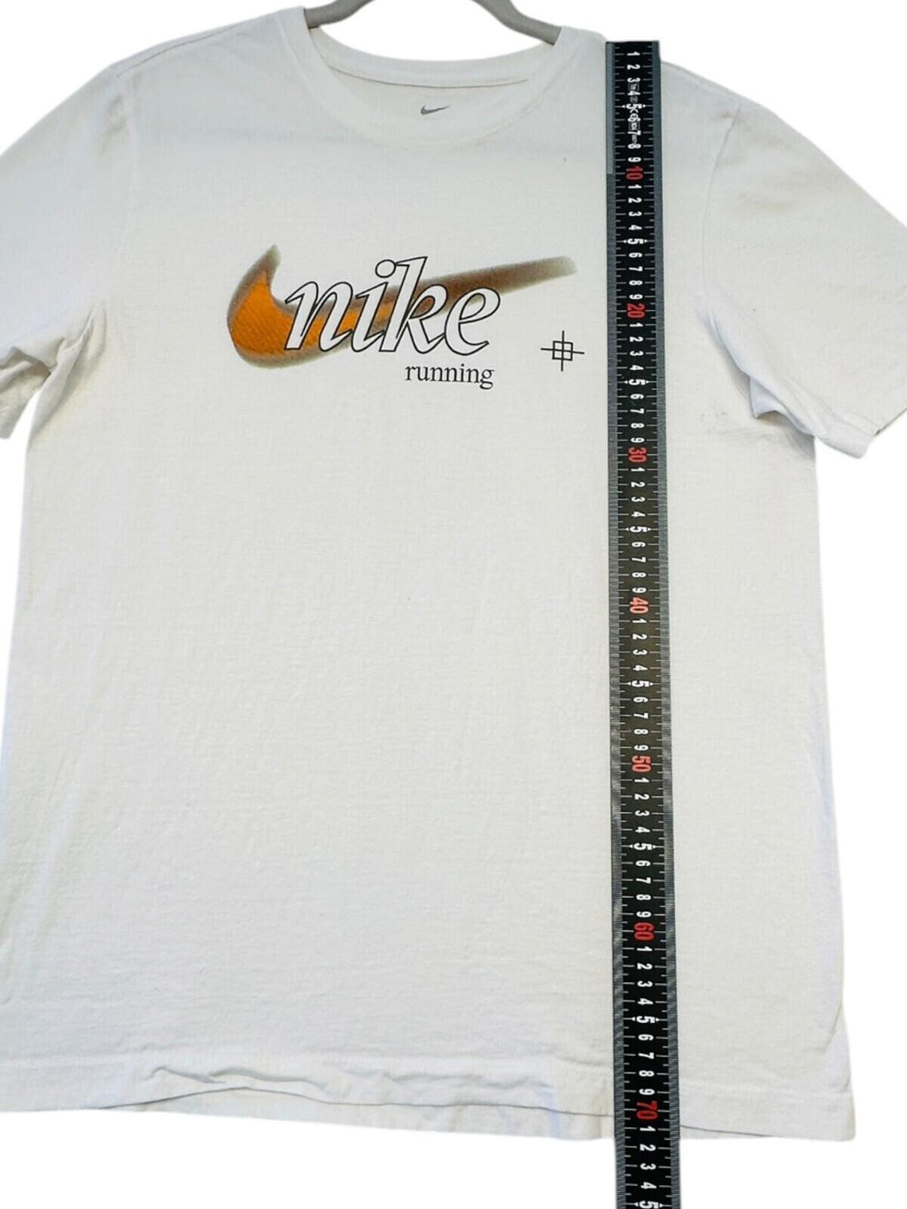 Nike Running T-Shirt Men's UK Size M White Graphic Print