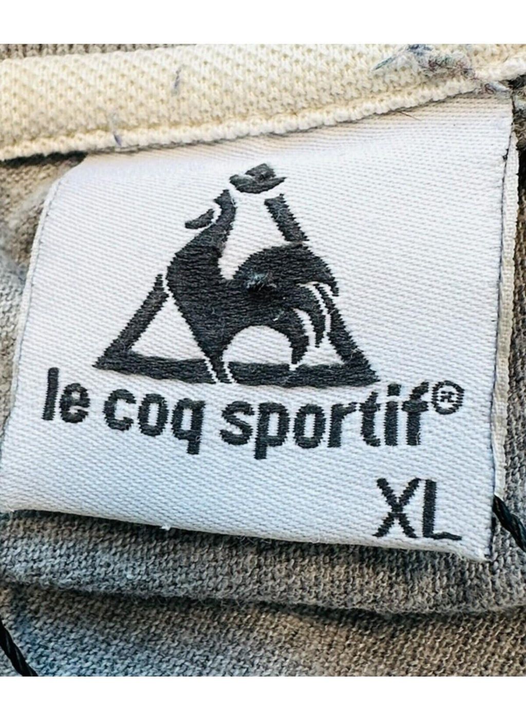 Le Coq Sportif Polo Shirt Men's UK Size XL Grey Short Sleeve
