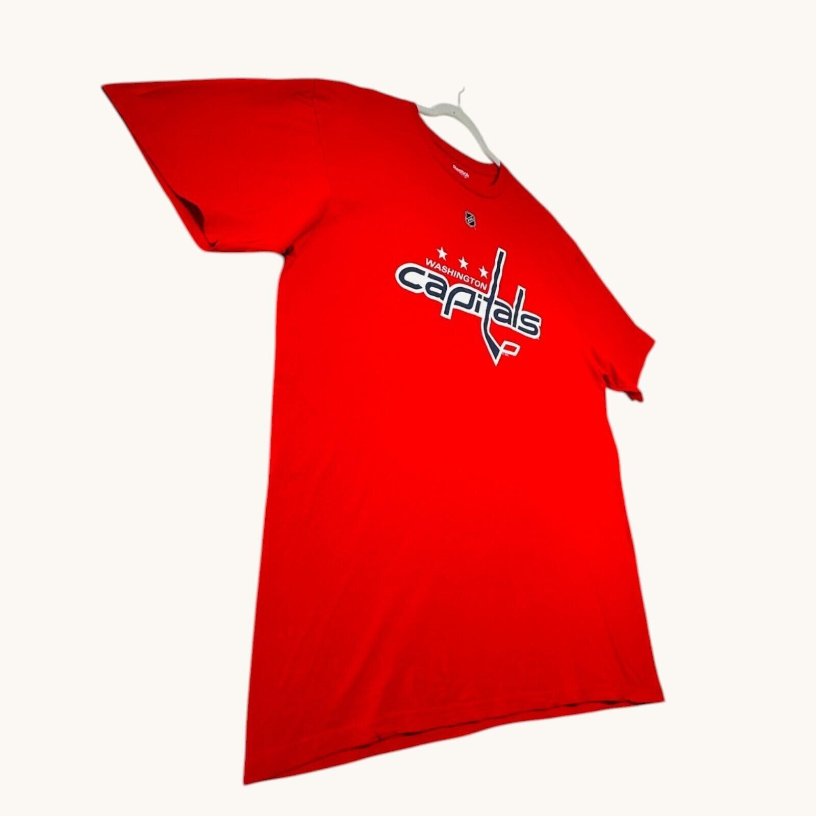 Reebok Washington Capitals T-Shirt Men's UK Size 2XL Red
