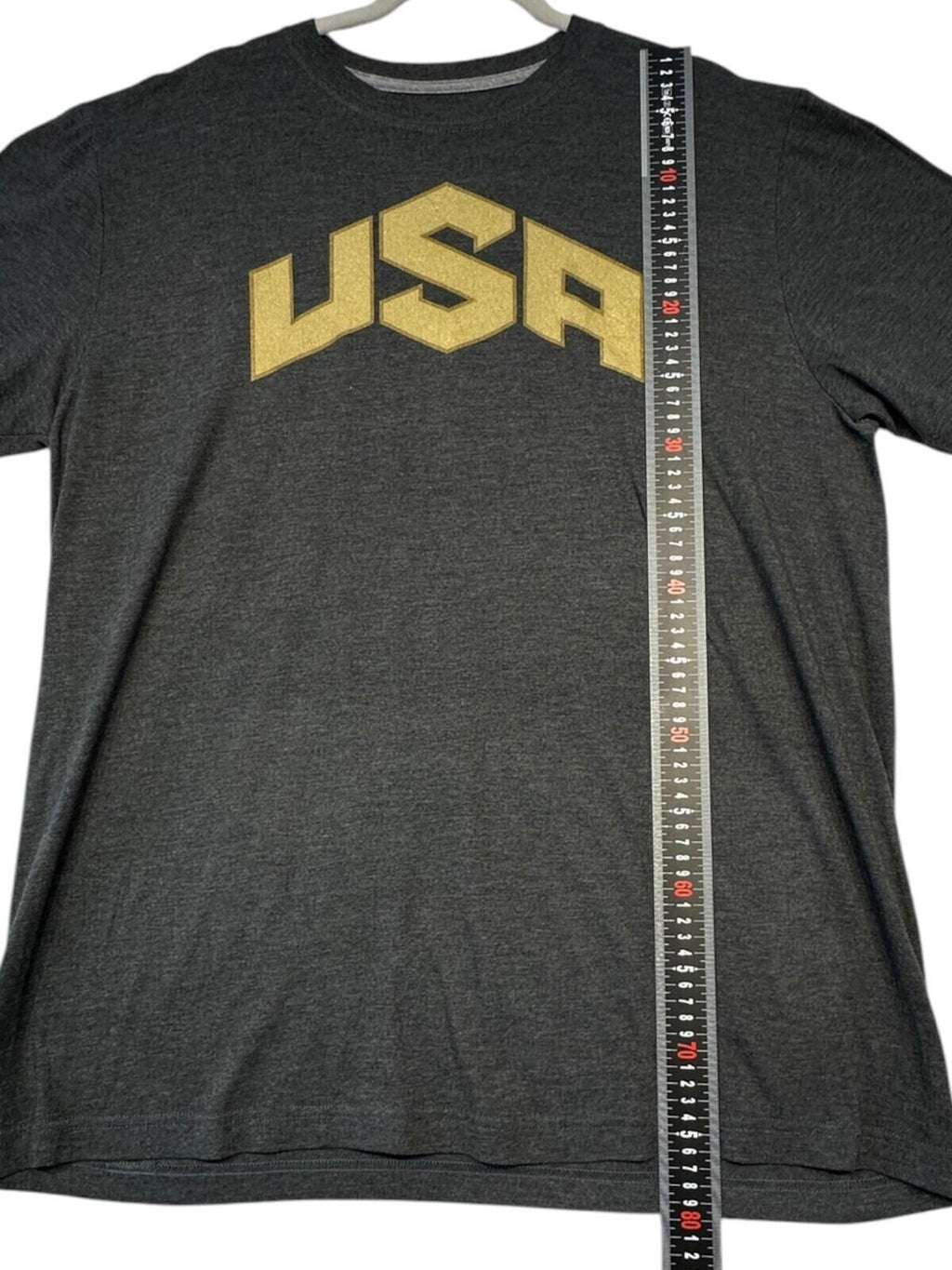 Nike USA T-Shirt Men's UK Size XL Grey Gold Graphic Print