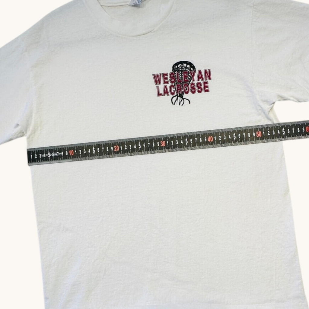 Champion Wesleyan Lacrosse T-Shirt Men's UK Size L White