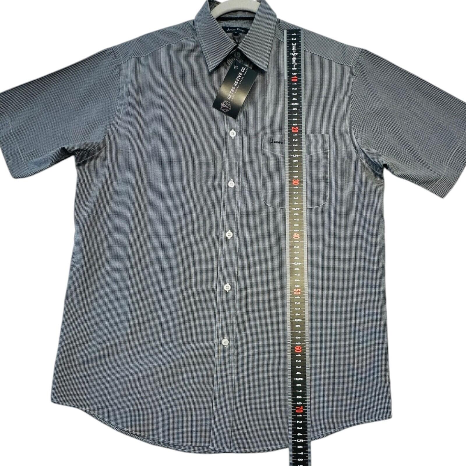 James Pringle Shirt Men's UK Size M Grey Embroidered Logo