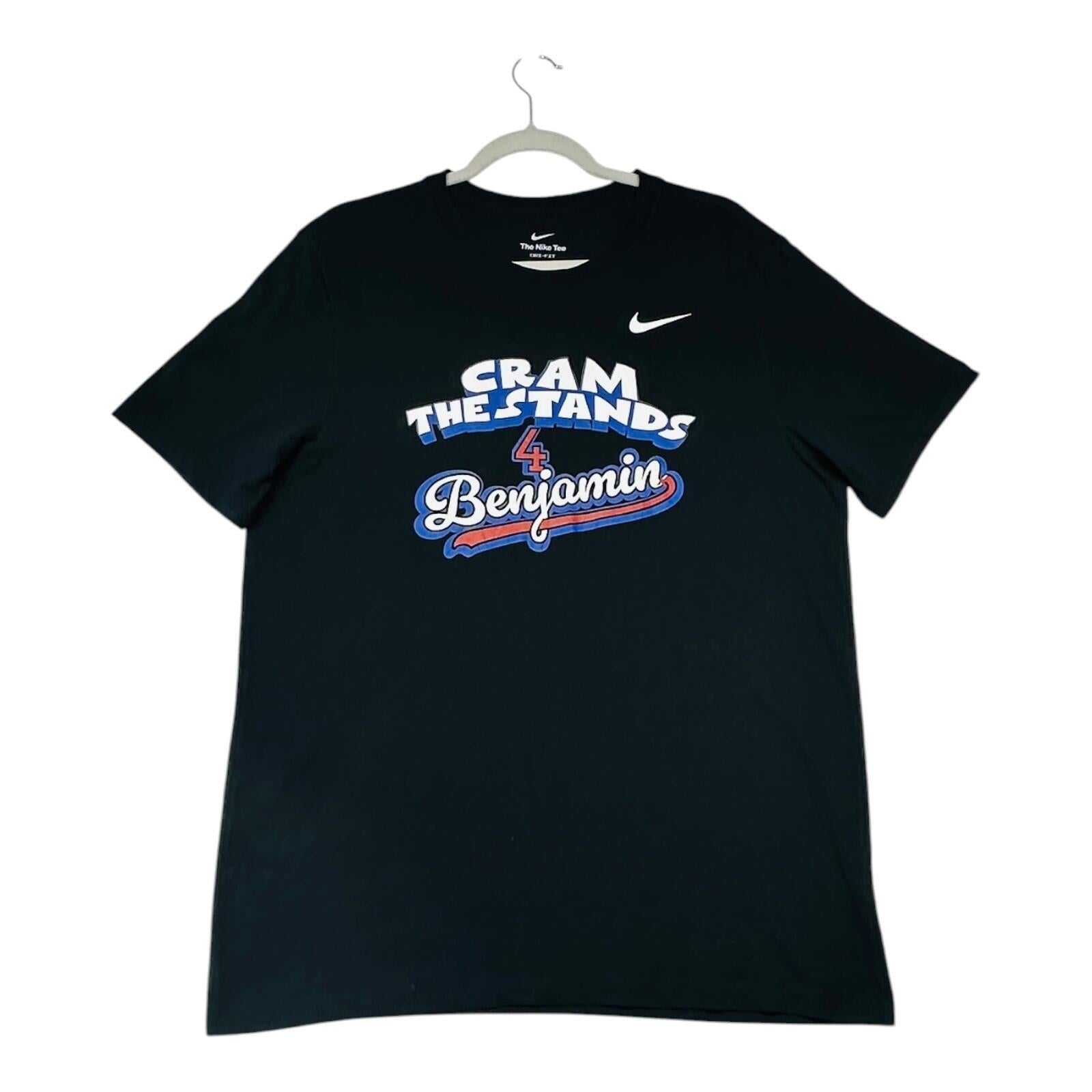 Nike Cram The Stands T-Shirt Men's UK Size L Black Crew Neck