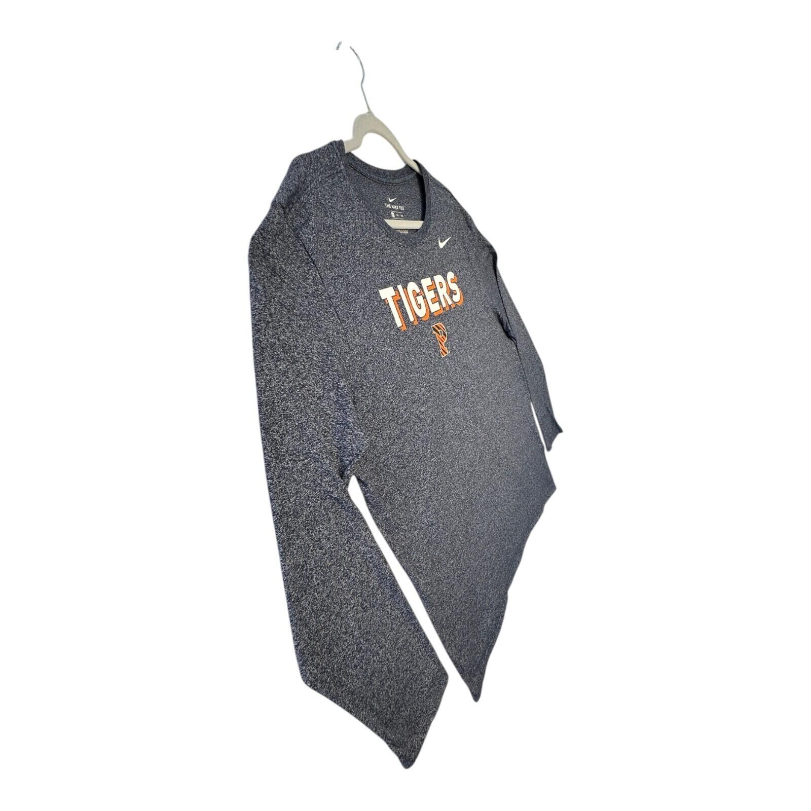 Nike Tigers T-Shirt Men's UK Size 2XL Grey Long Sleeve
