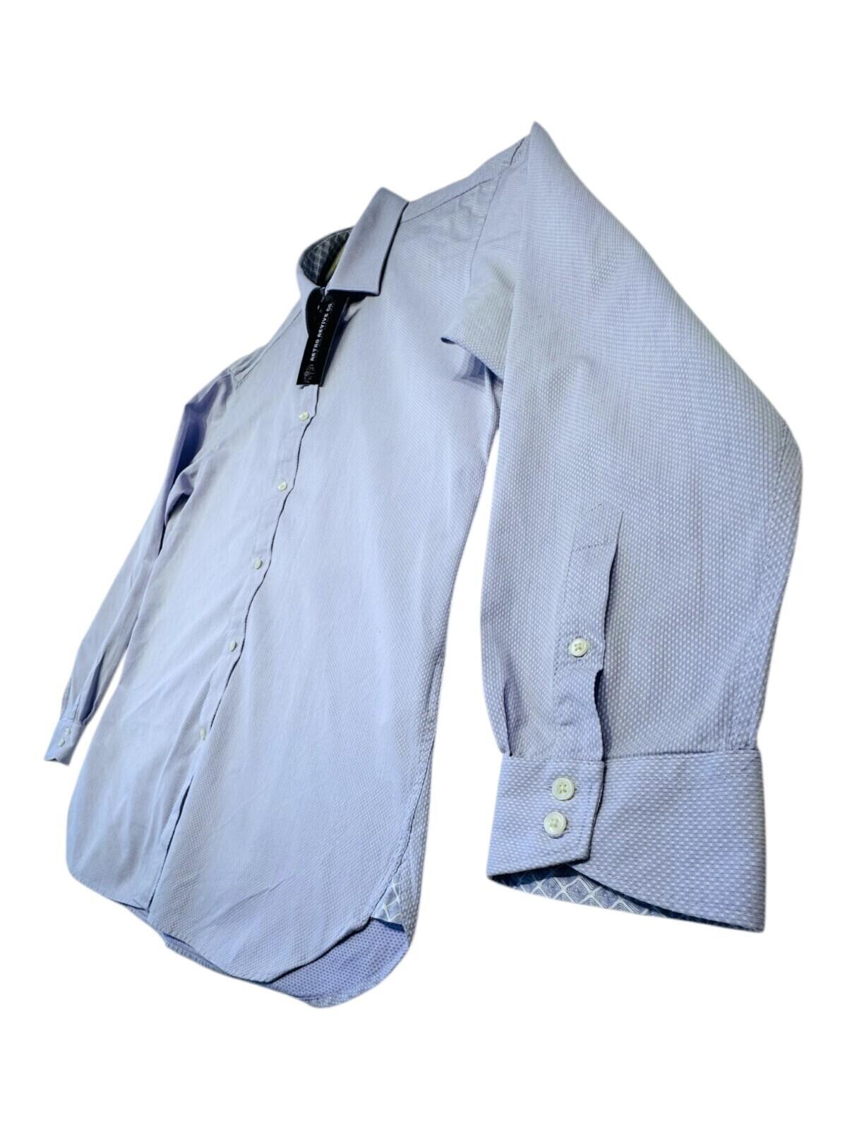 Ted Baker Shirt Men's UK Size L Blue Endurance Long Sleeve