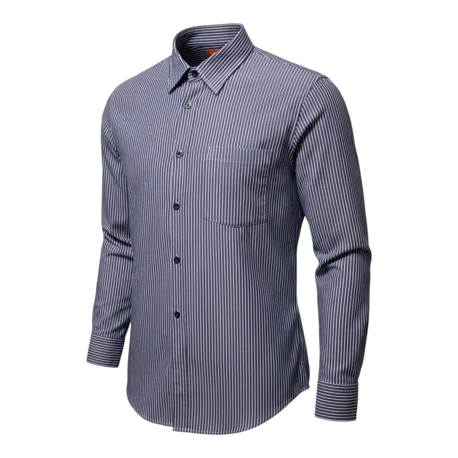 Hugo Boss Shirt Men's UK Size L Blue Stripe Designer