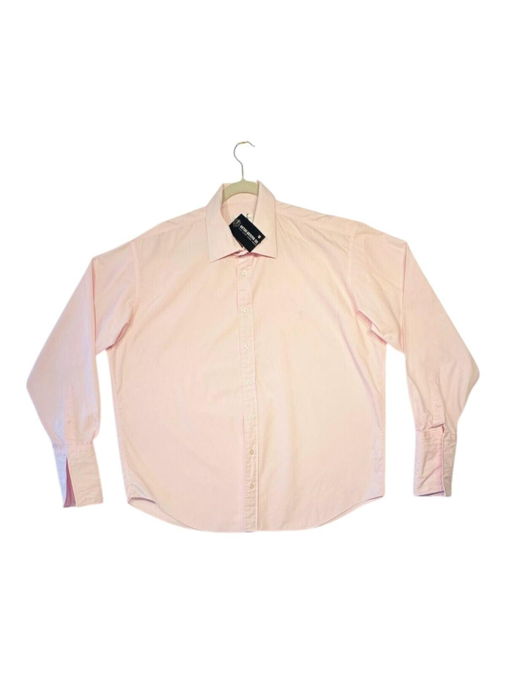 Yves Saint Laurent Shirt Men's UK Size 2XL Pink French Cuff