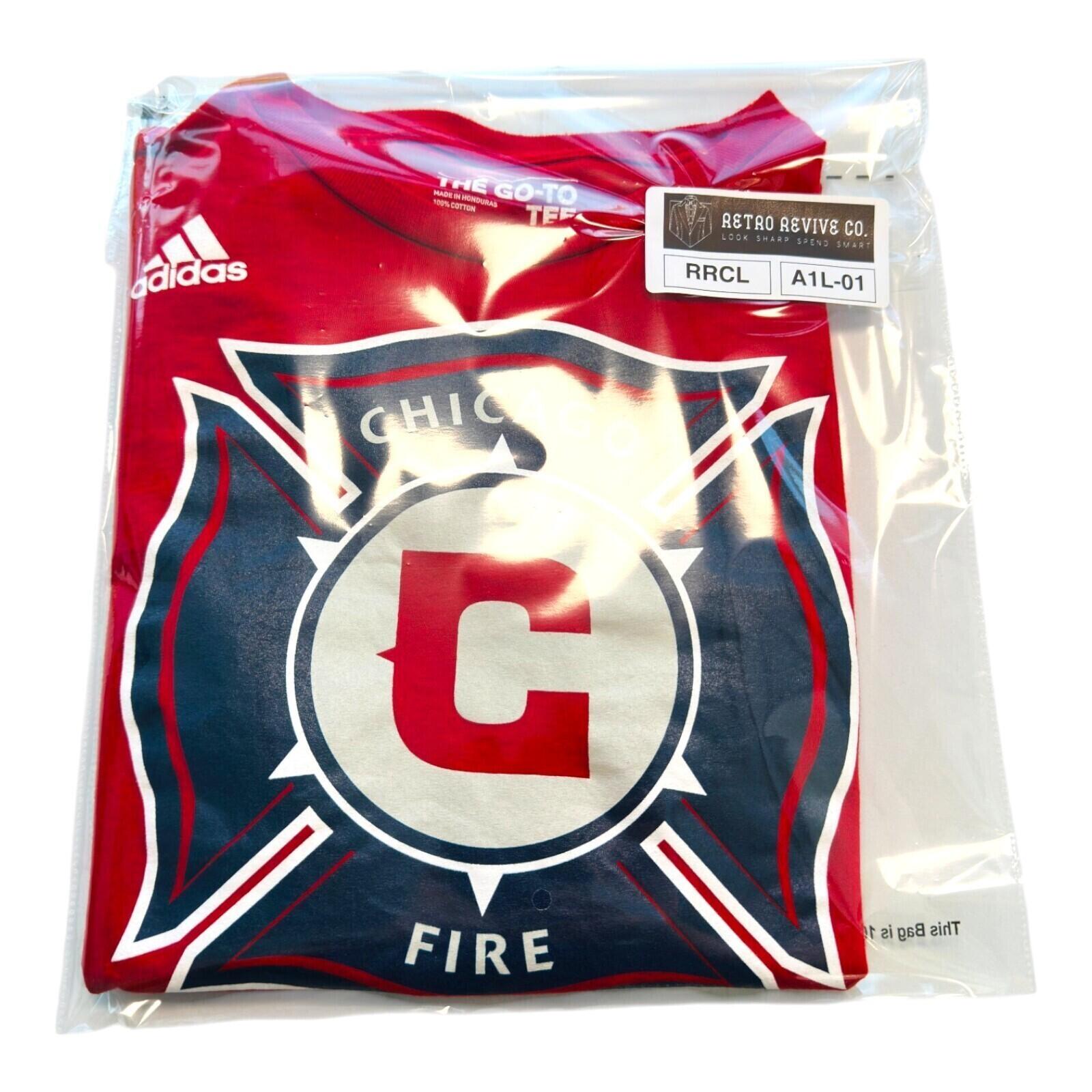 Adidas Chicago Fire T-Shirt Men's UK Size L Red Graphic