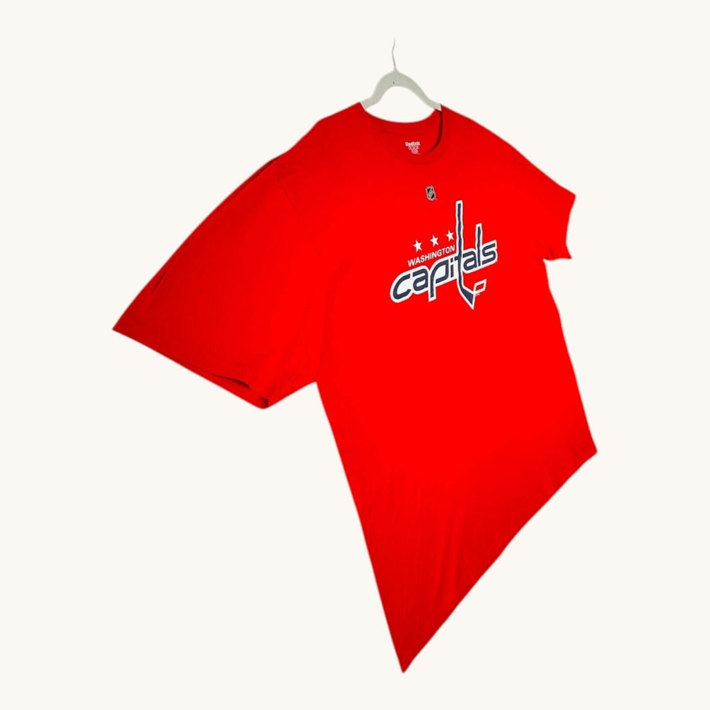 Reebok Washington Capitals T-Shirt Men's UK Size 2XL Red