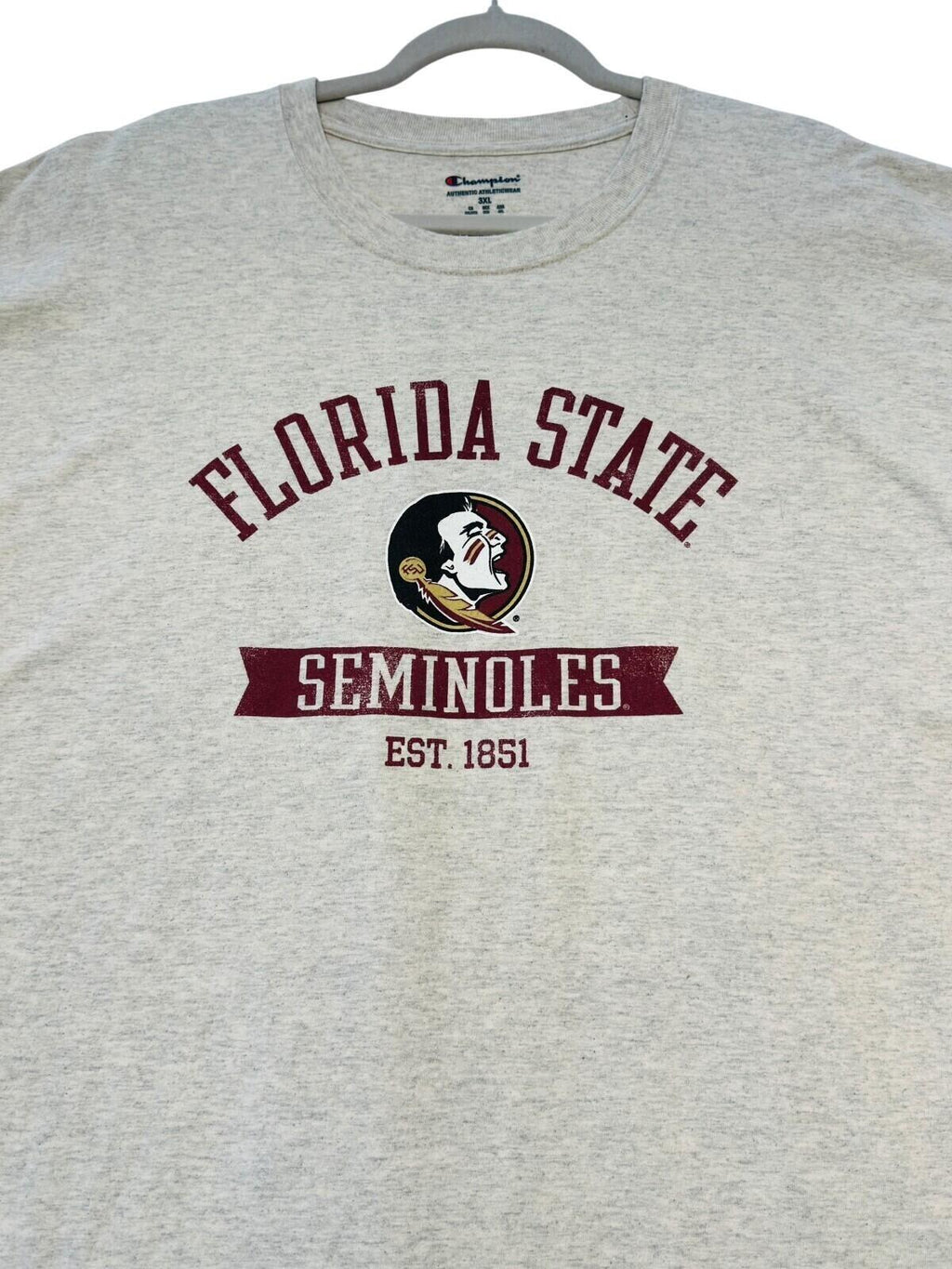 Champion Florida State Top Men's UK Size 3XL Grey