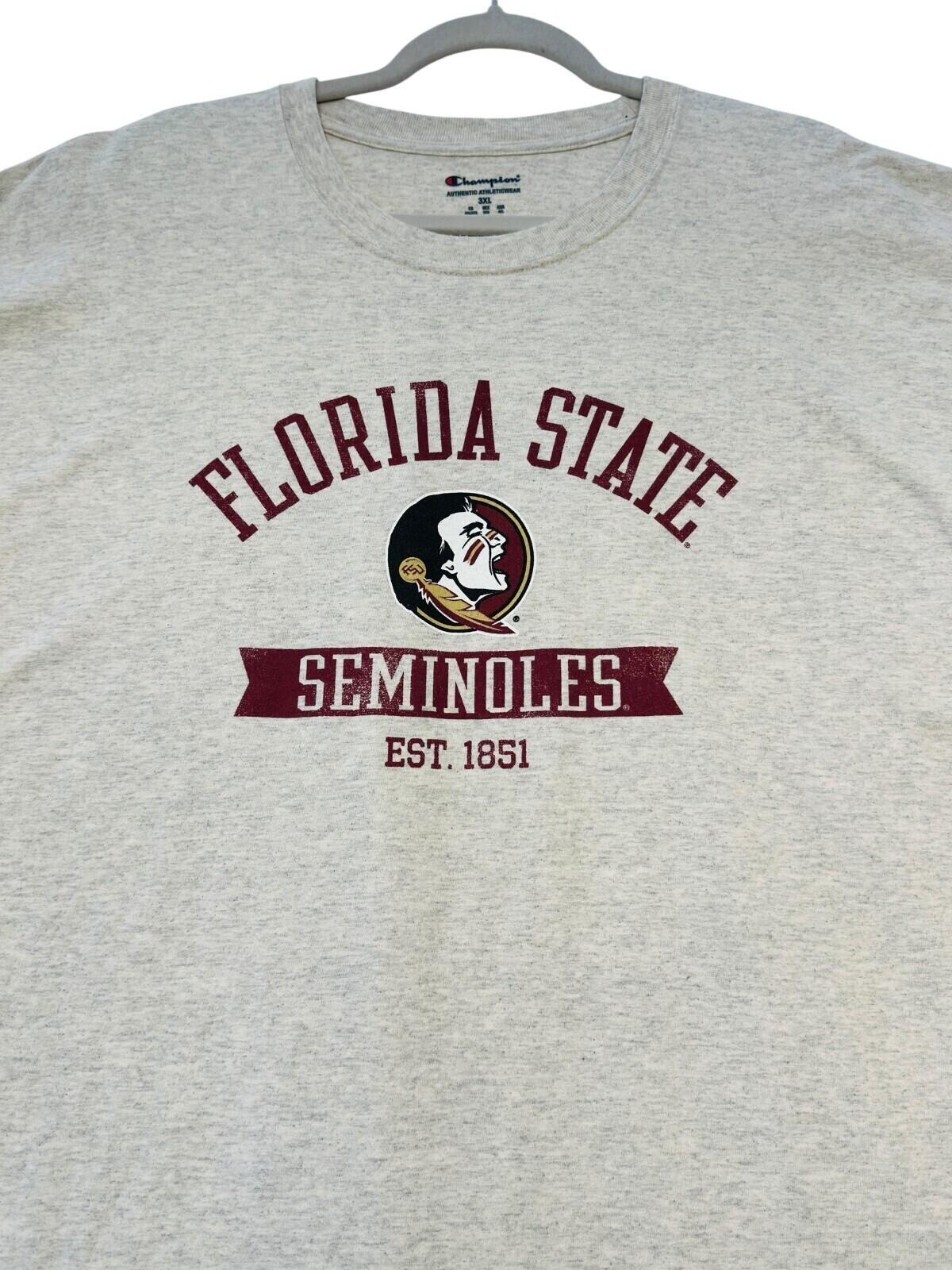 Champion Florida State Top Men's UK Size 3XL Grey