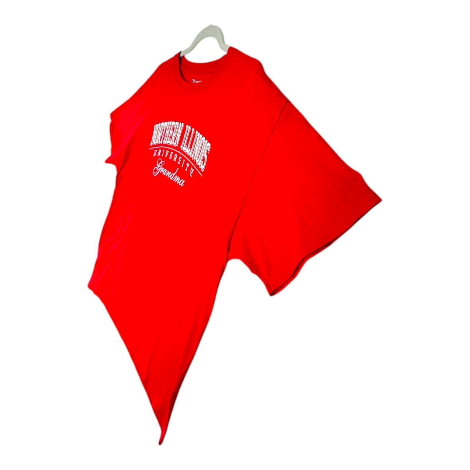 Champion Northern Illinois T-Shirt Women's UK Size XL Red