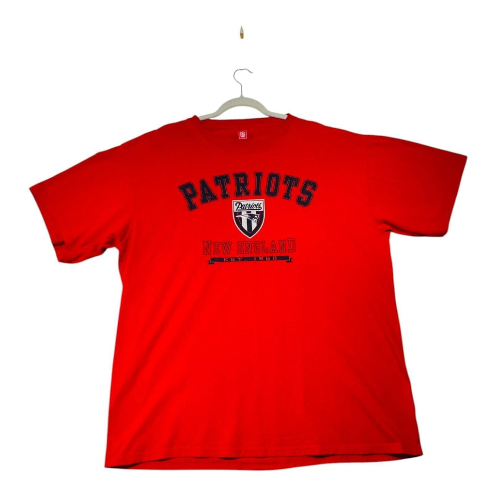 NFL Patriots T-Shirt Men's UK Size XL Red Short Sleeve