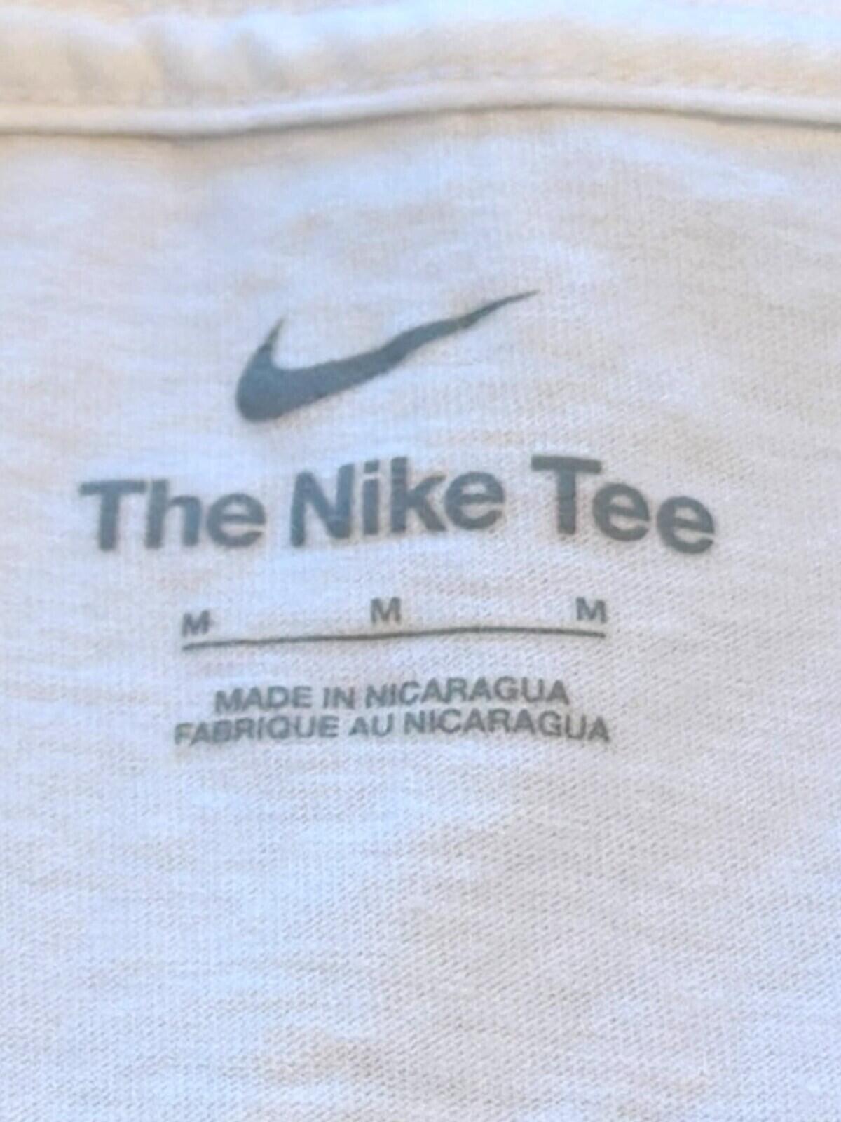 Nike Running T-Shirt Men's UK Size M White Graphic Print