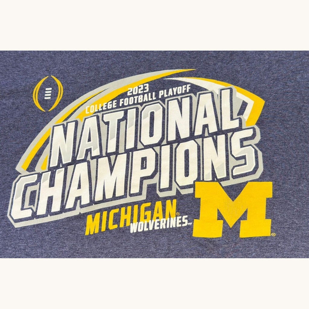 Champion Michigan Wolverines T-Shirt Men's UK Size L Grey