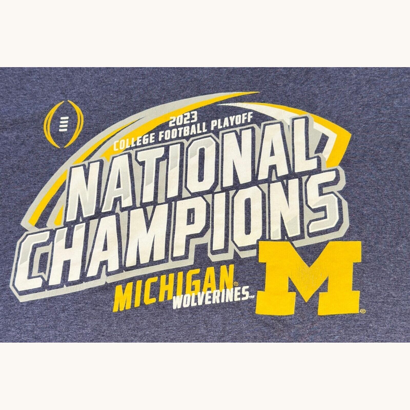 Champion Michigan Wolverines T-Shirt Men's UK Size L Grey