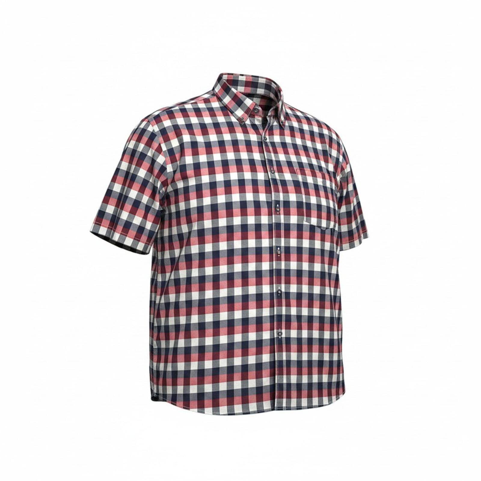 Kam Apparel Wear Shirt Men's UK Size 4XL Red Check Pocket