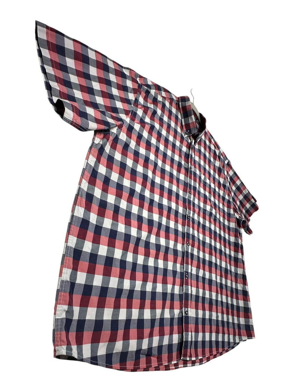 Kam Apparel Wear Shirt Men's UK Size 4XL Red Check Pocket
