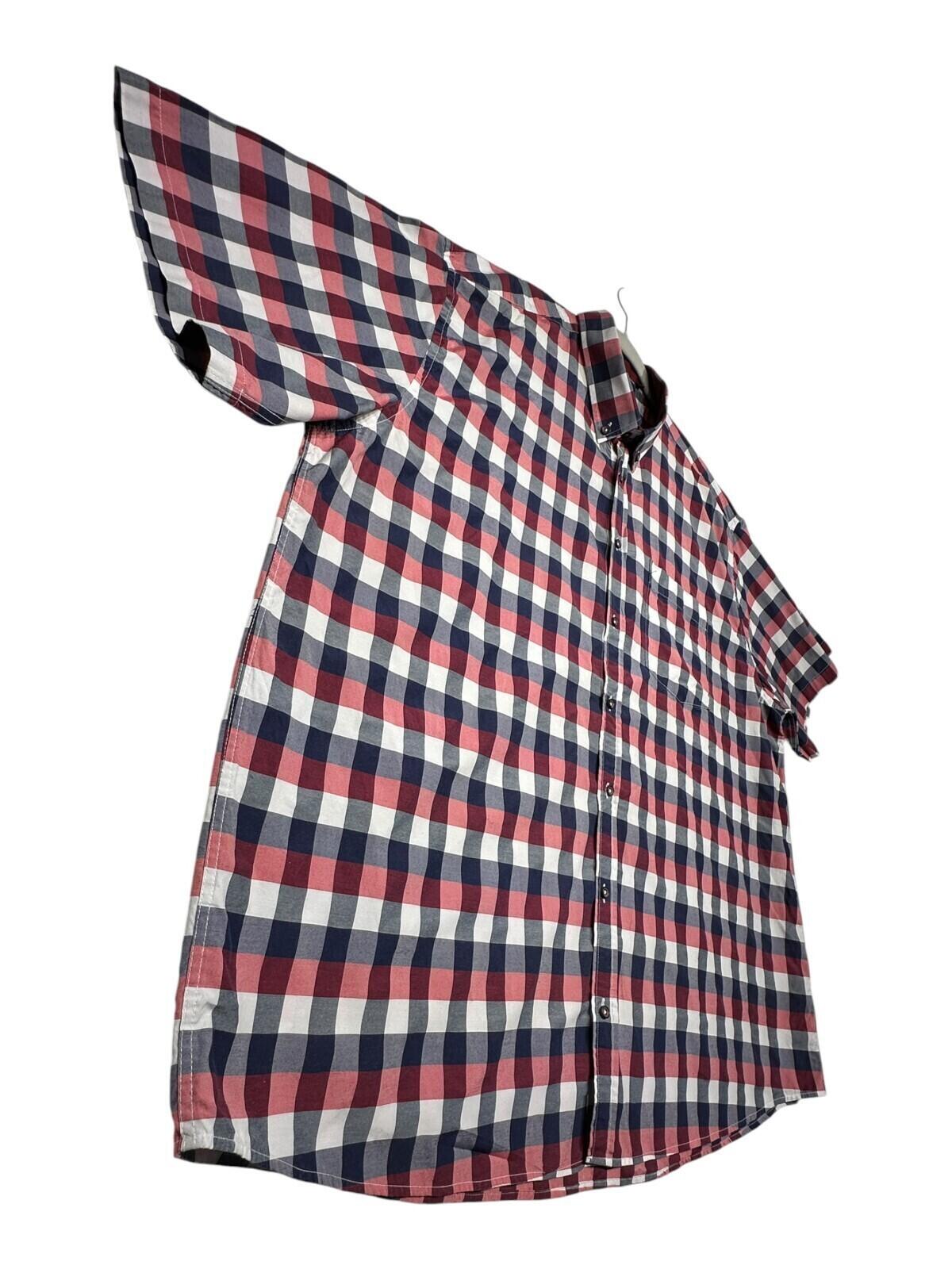 Kam Apparel Wear Shirt Men's UK Size 4XL Red Check Pocket