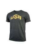 Nike USA T-Shirt Men's UK Size XL Grey Gold Graphic Print