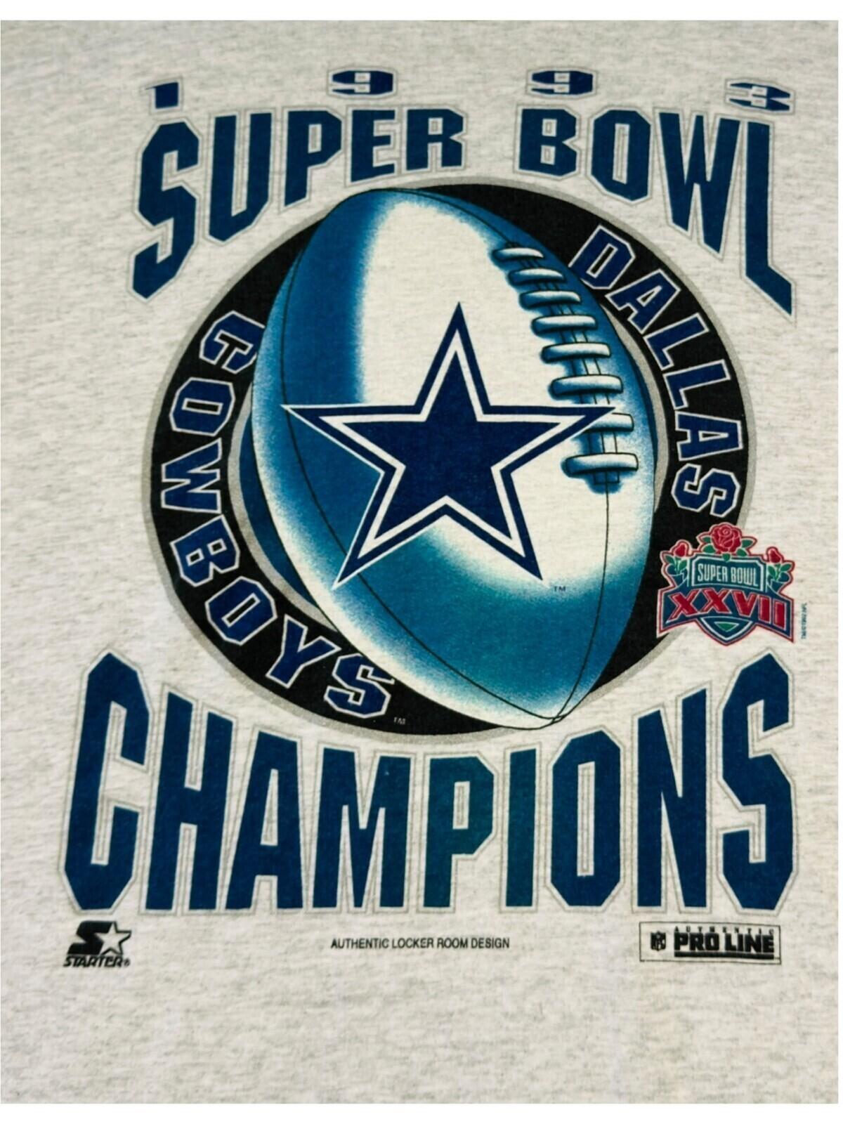 Starter Dallas Cowboys T-Shirt Men's UK Size XL Grey