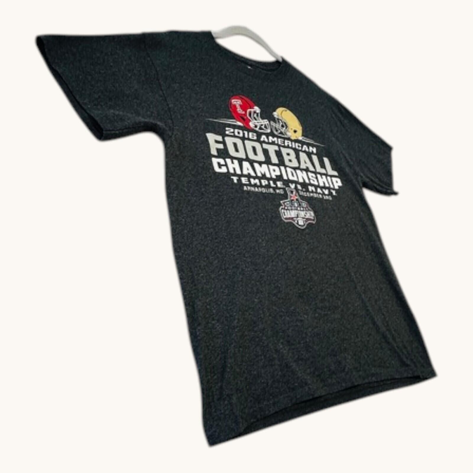 Champion Temple vs Navy T-Shirt Men's UK Size M Grey