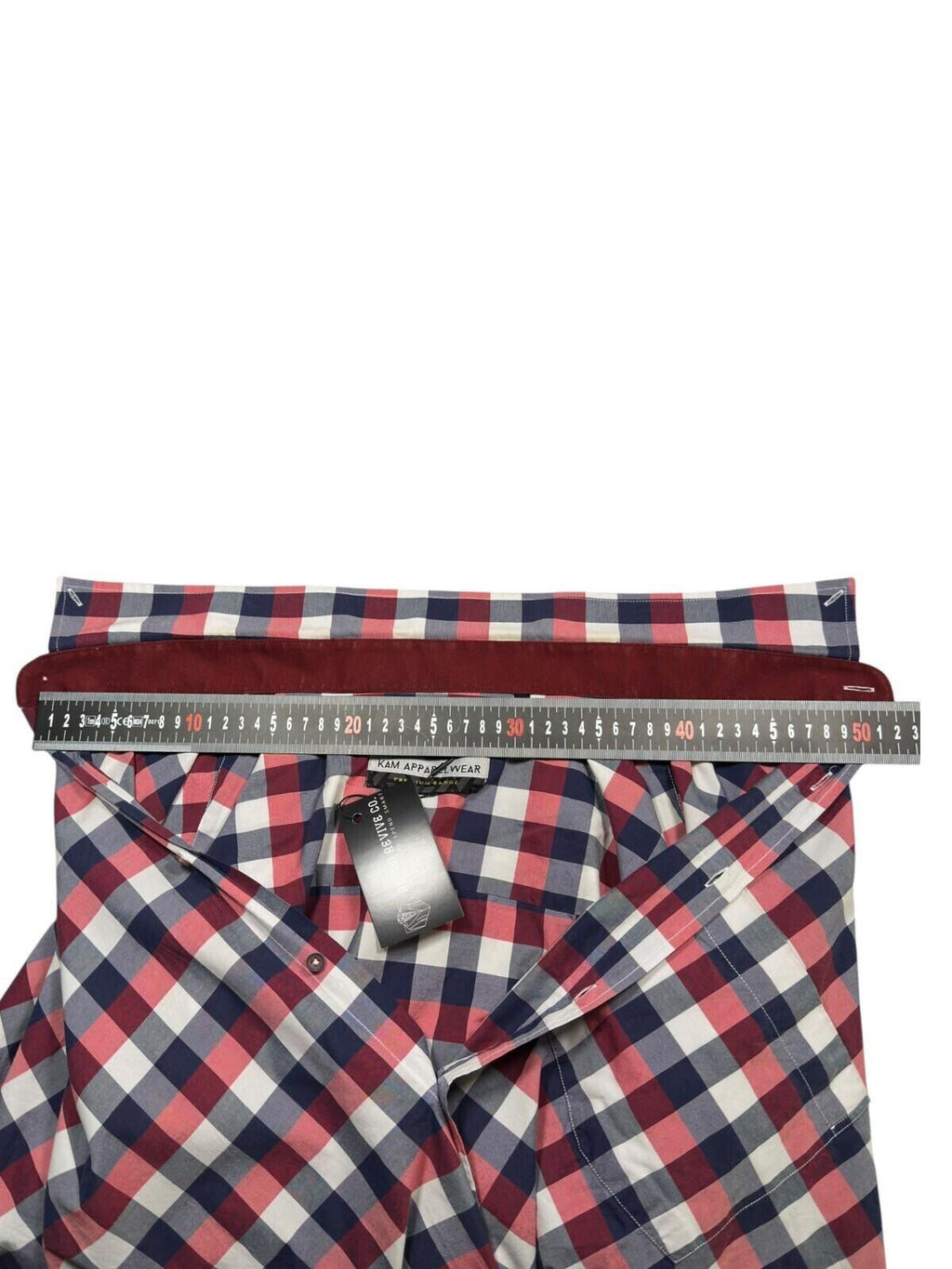 Kam Apparel Wear Shirt Men's UK Size 4XL Red Check Pocket