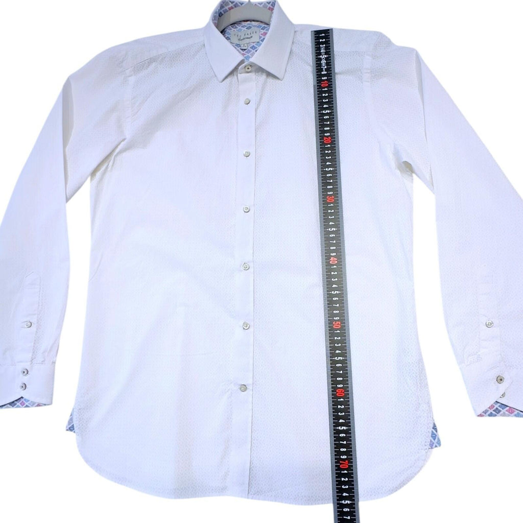 Ted Baker Endurance Men's Uk Size M White Long Sleeve