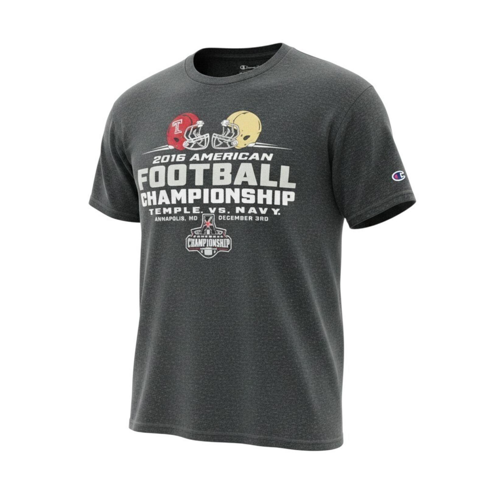 Champion Temple vs Navy T-Shirt Men's UK Size M Grey