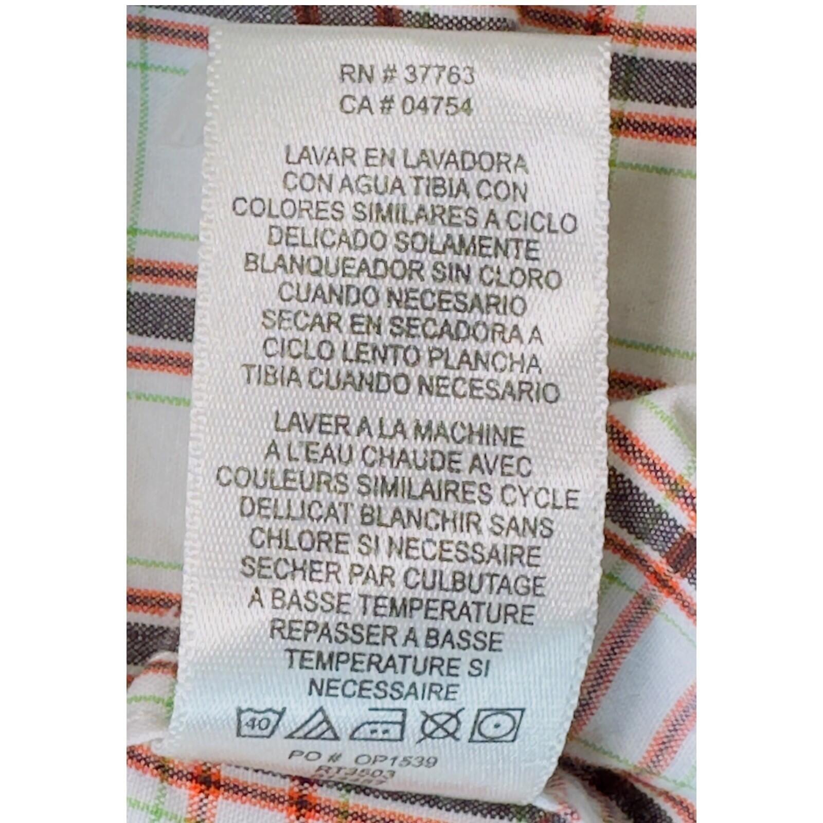Penguin Shirt Men's UK Size L White Plaid Short Sleeve