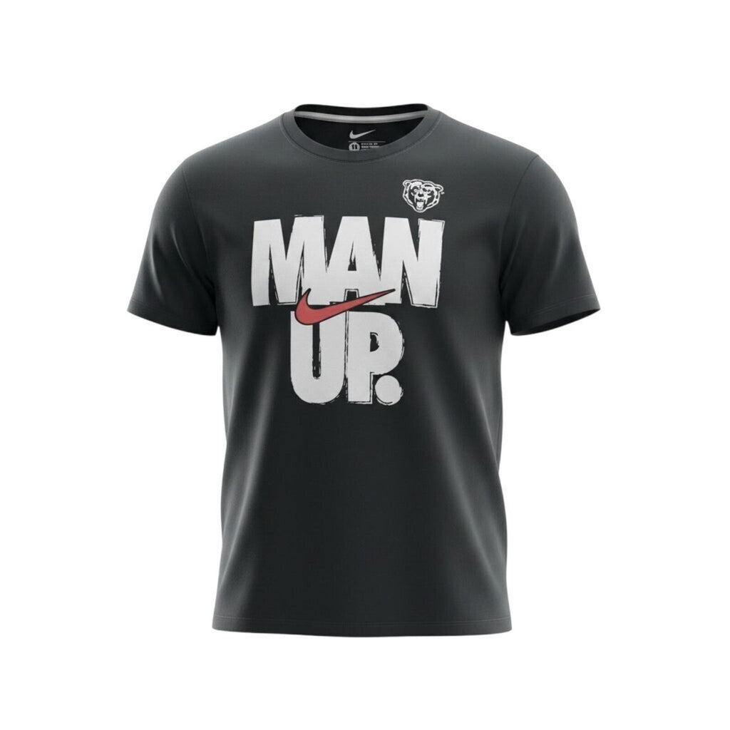 Nike Man Up T-Shirt Men's UK Size XL Black Short Sleeve