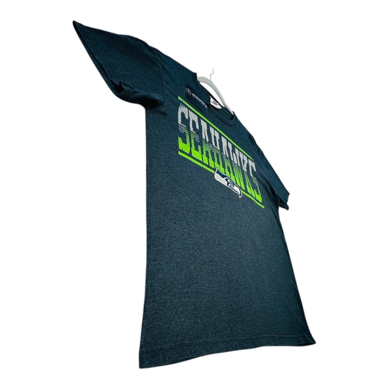 NFL Seahawks T-Shirt Men's UK Size L Grey Graphic Print