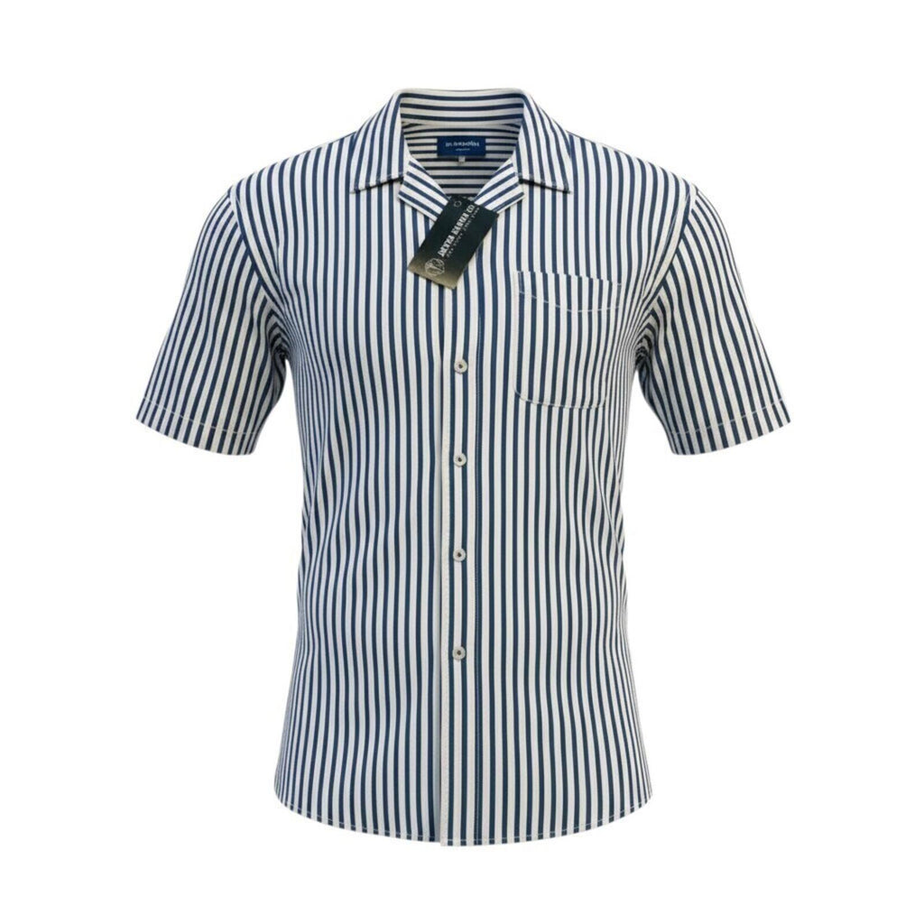 Jack & Jones Shirt Men's UK Size S White and Blue Striped