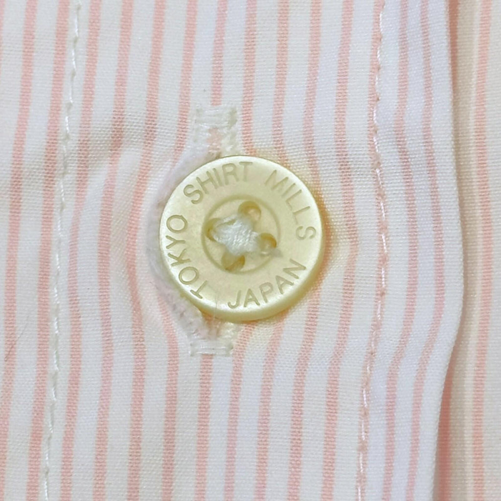 SuperDry Shirt Men's UK Size M Pink Pinstripe Long Sleeve