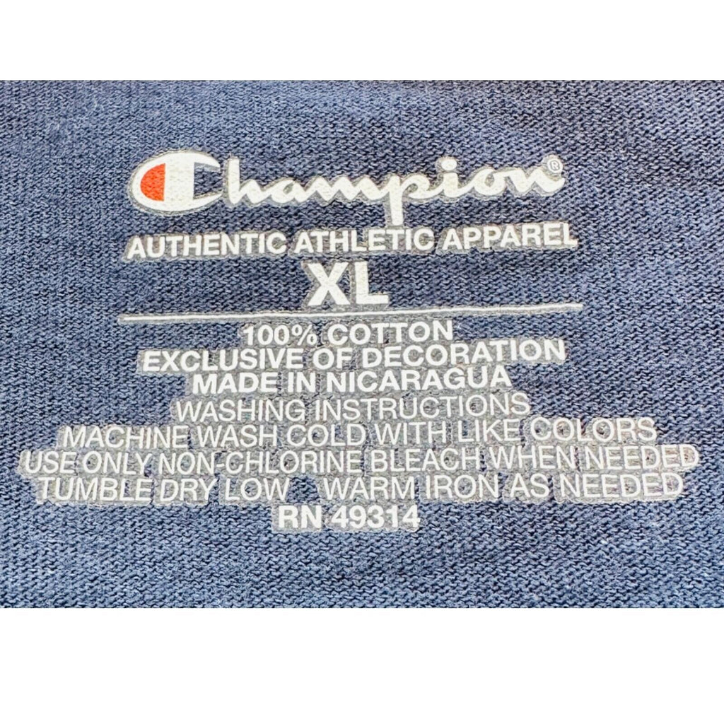 Champion Old Dominion T-Shirt Me's UK Size XL Blue Baseball