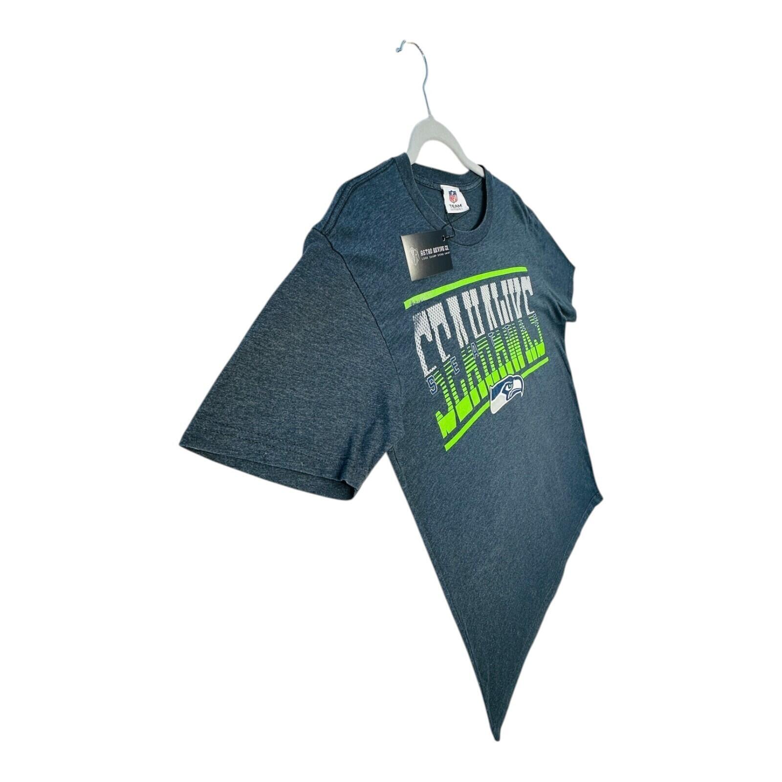 NFL Seahawks T-Shirt Men's UK Size L Grey Graphic Print