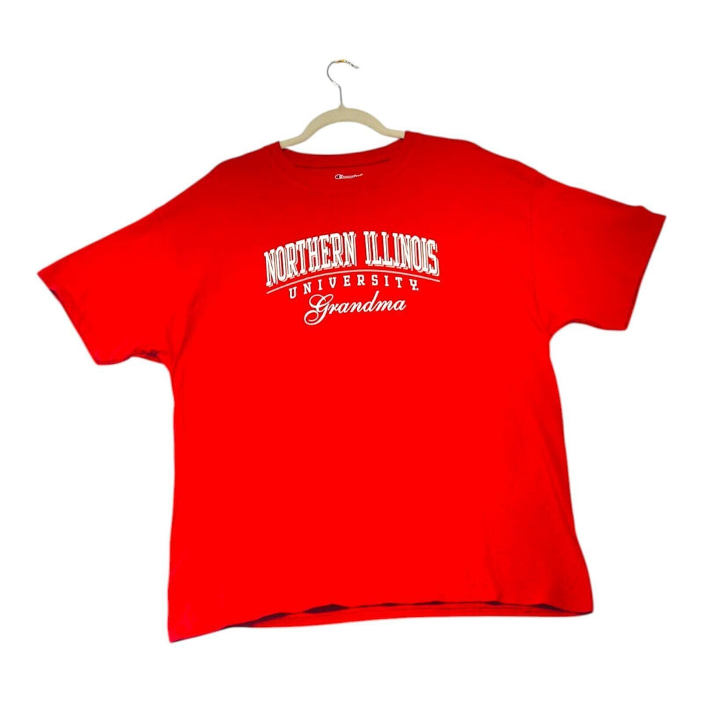 Champion Northern Illinois T-Shirt Women's UK Size XL Red