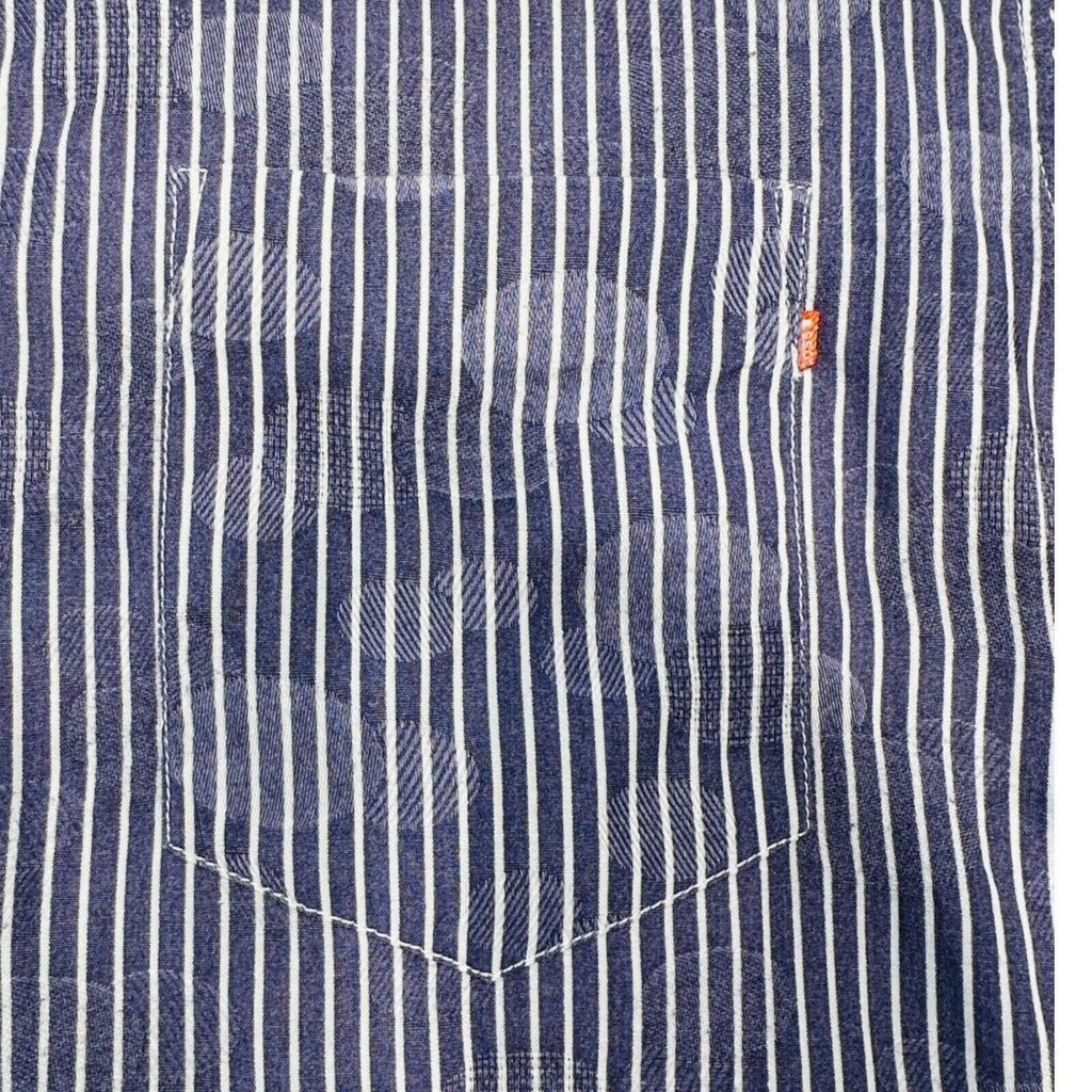 Hugo Boss Shirt Men's UK Size L Blue Stripe Designer