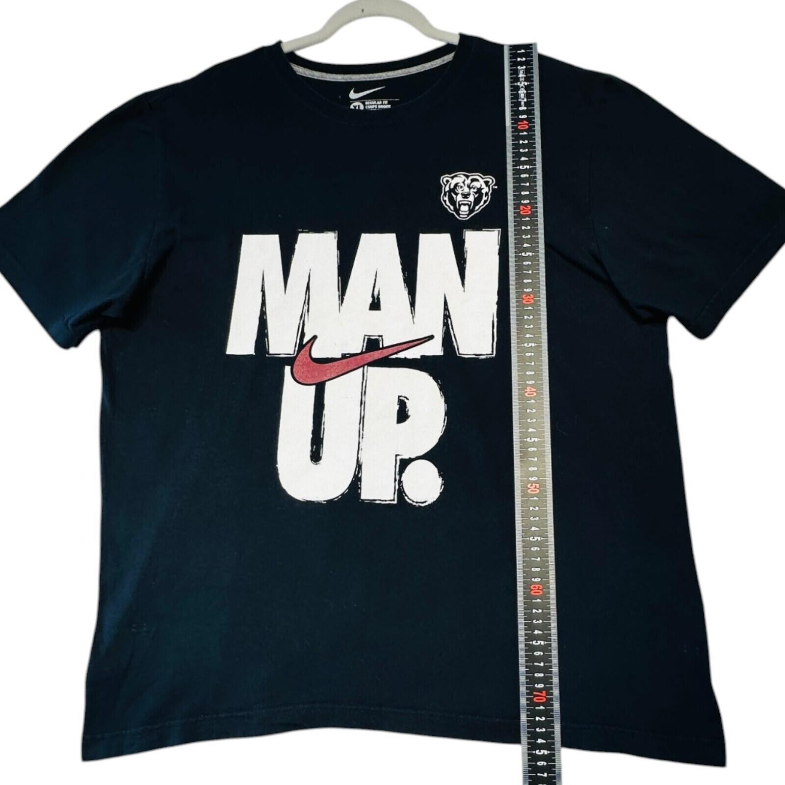 Nike Man Up T-Shirt Men's UK Size XL Black Short Sleeve