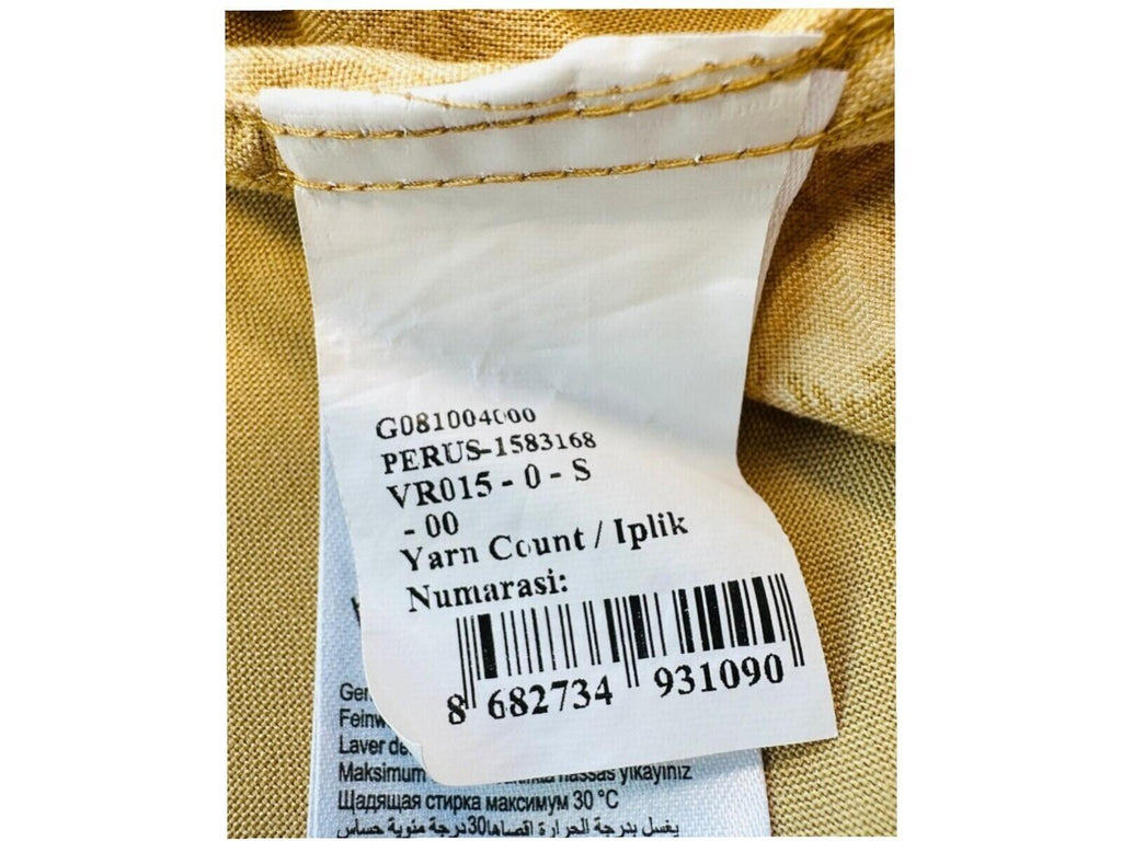 U.S. Polo Assn. Shirt Men's UK Size S Yellow Palm Tree