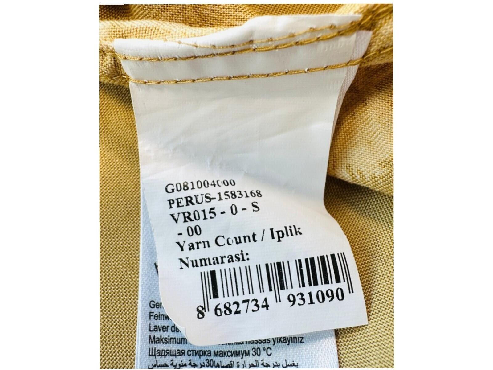 U.S. Polo Assn. Shirt Men's UK Size S Yellow Palm Tree