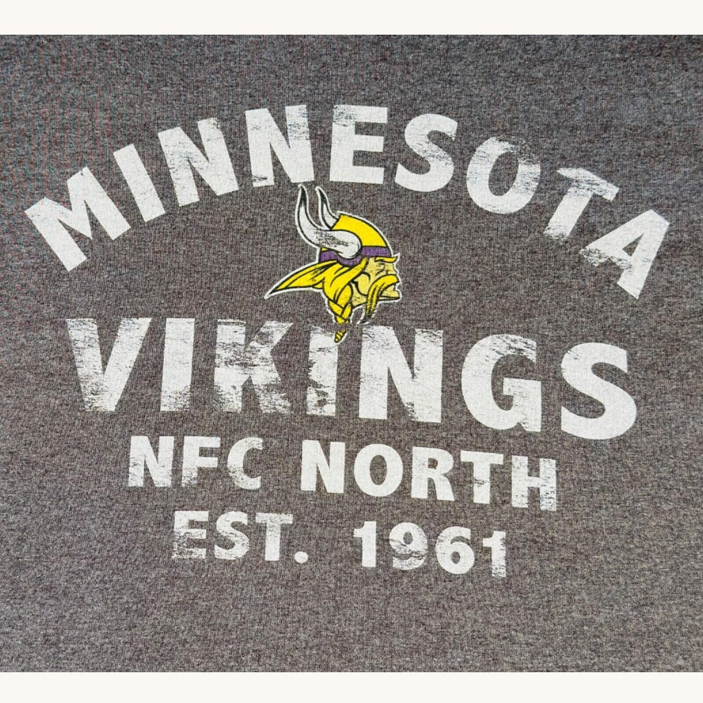 NFL Minnesota Vikings T-Shirt Men's UK Size M Grey Crew Neck