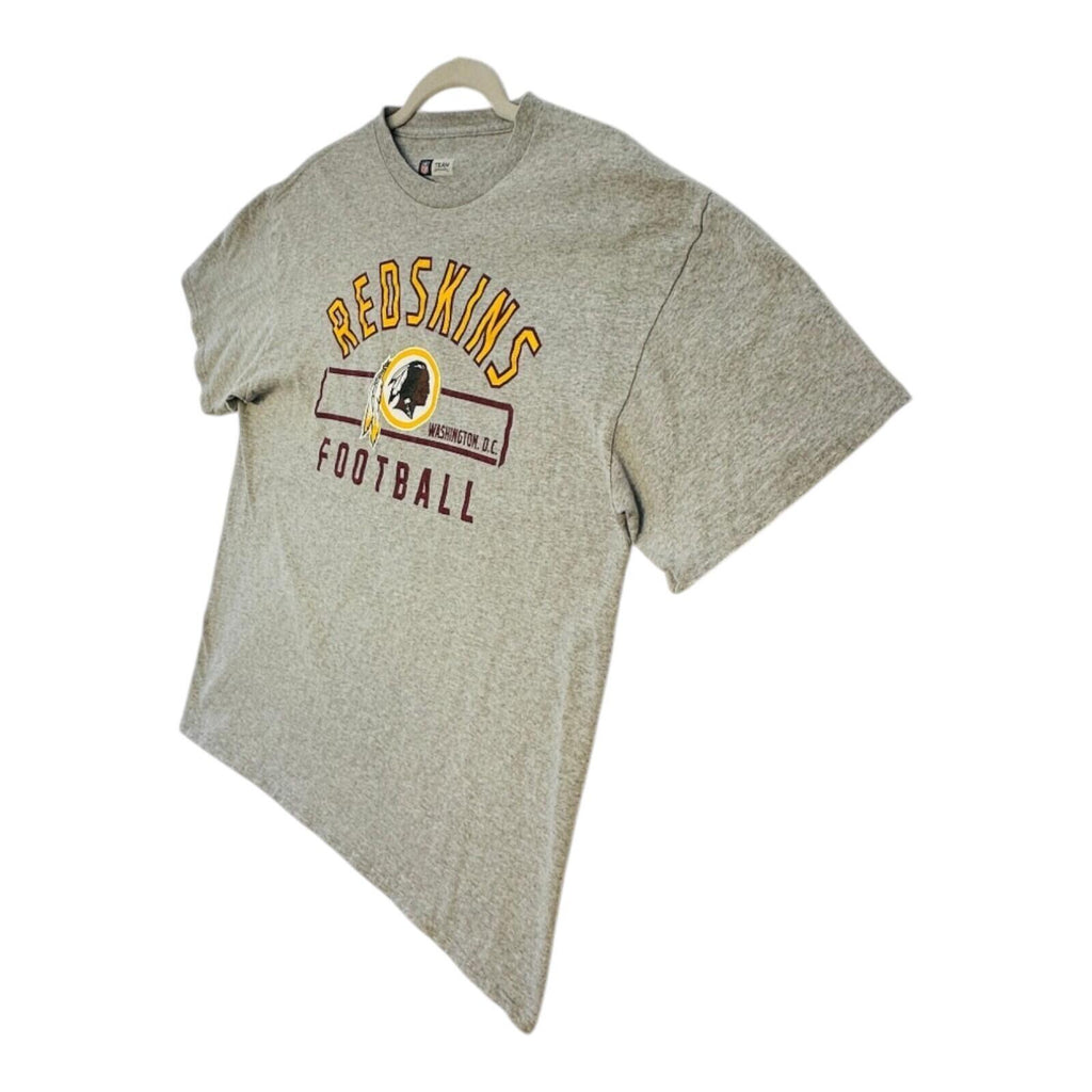 NFL Redskins T-Shirt Men's UK Size L Grey Graphic Print