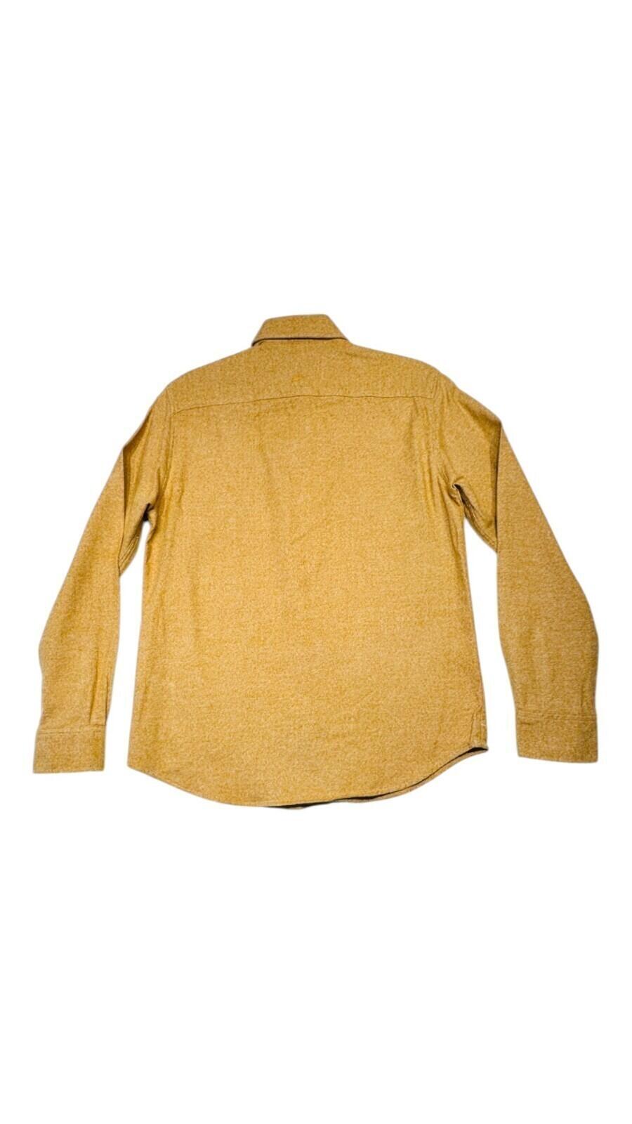 Mantaray Shirt Men's UK Size S Yellow Flannel Pocket