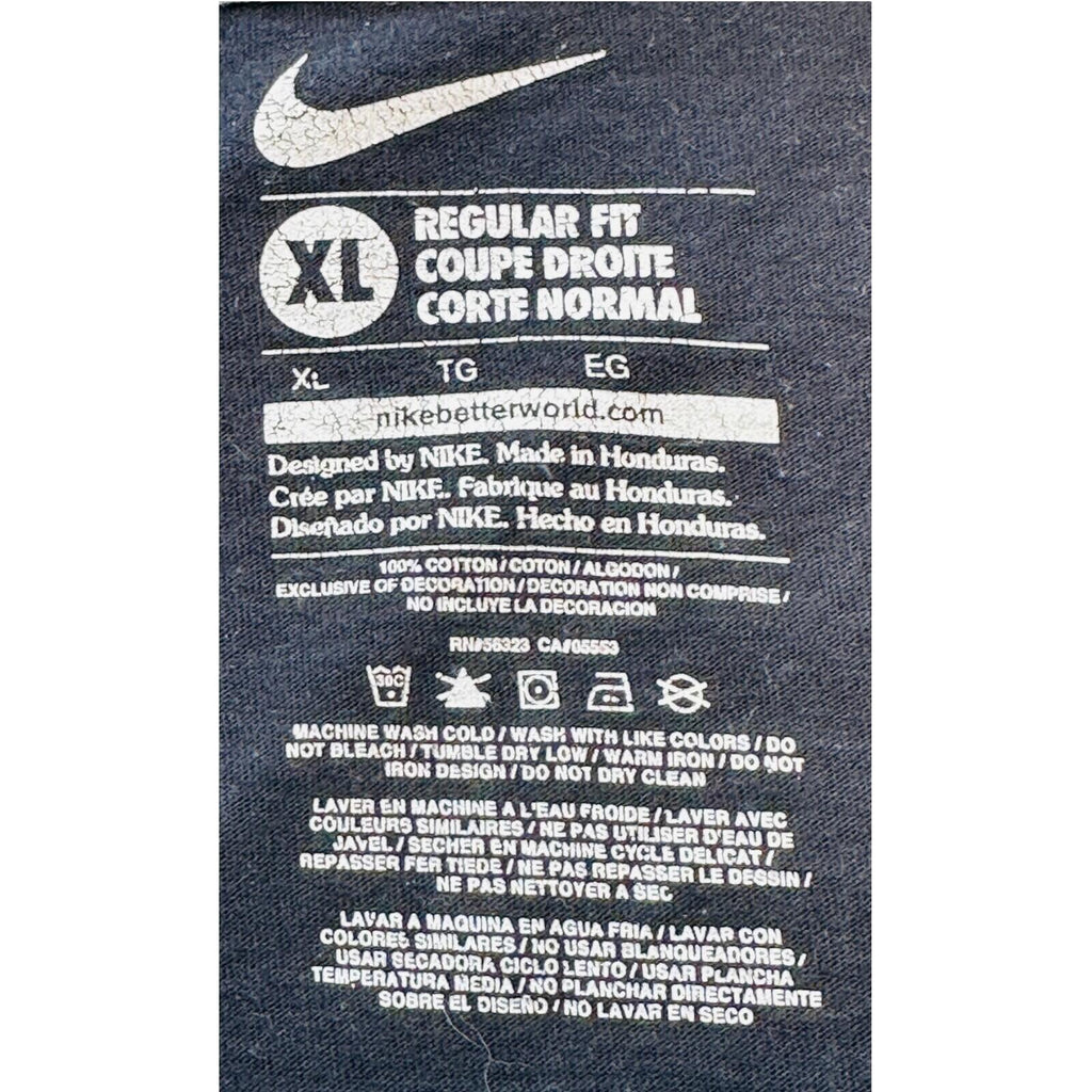 Nike Man Up T-Shirt Men's UK Size XL Black Short Sleeve