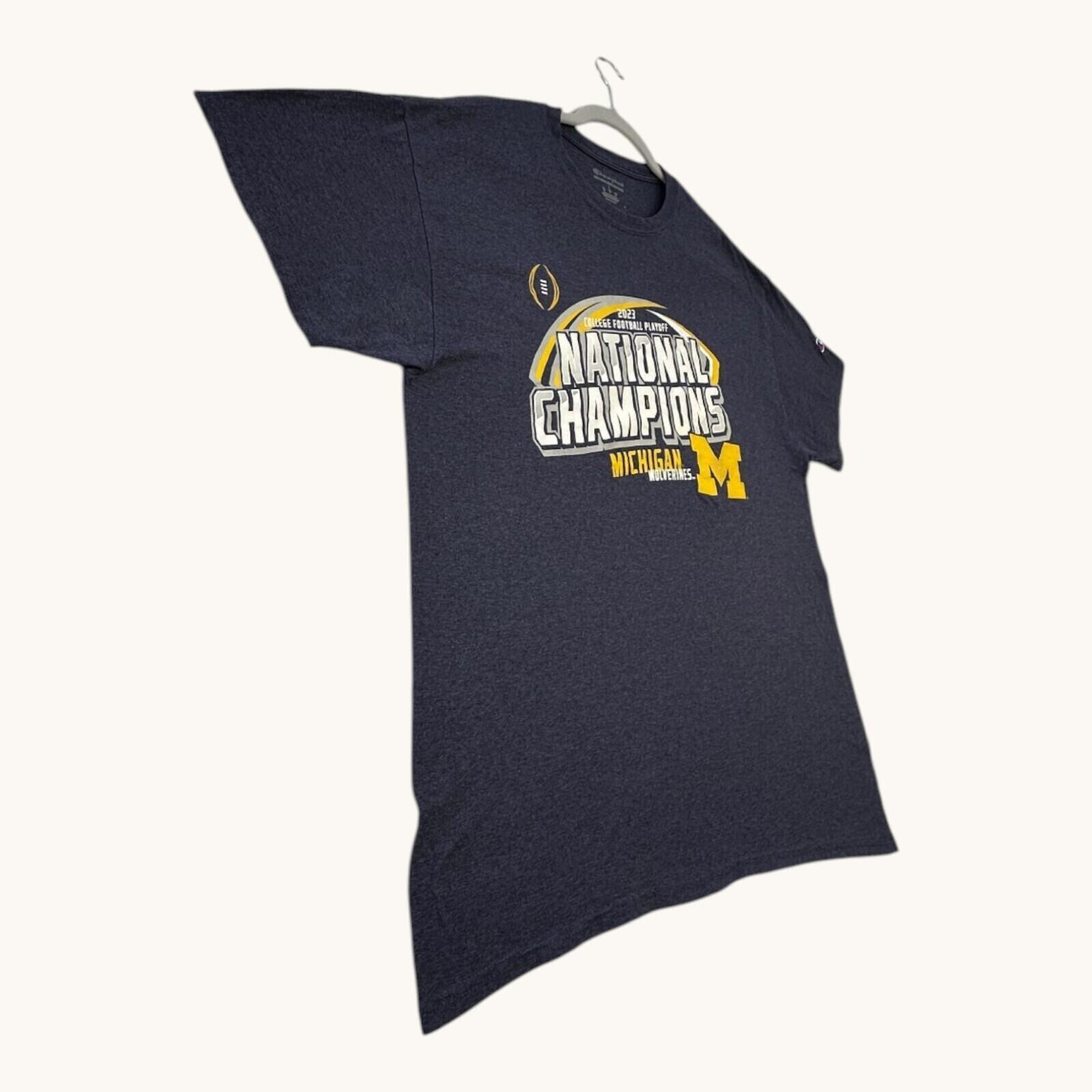 Champion Michigan Wolverines T-Shirt Men's UK Size L Grey