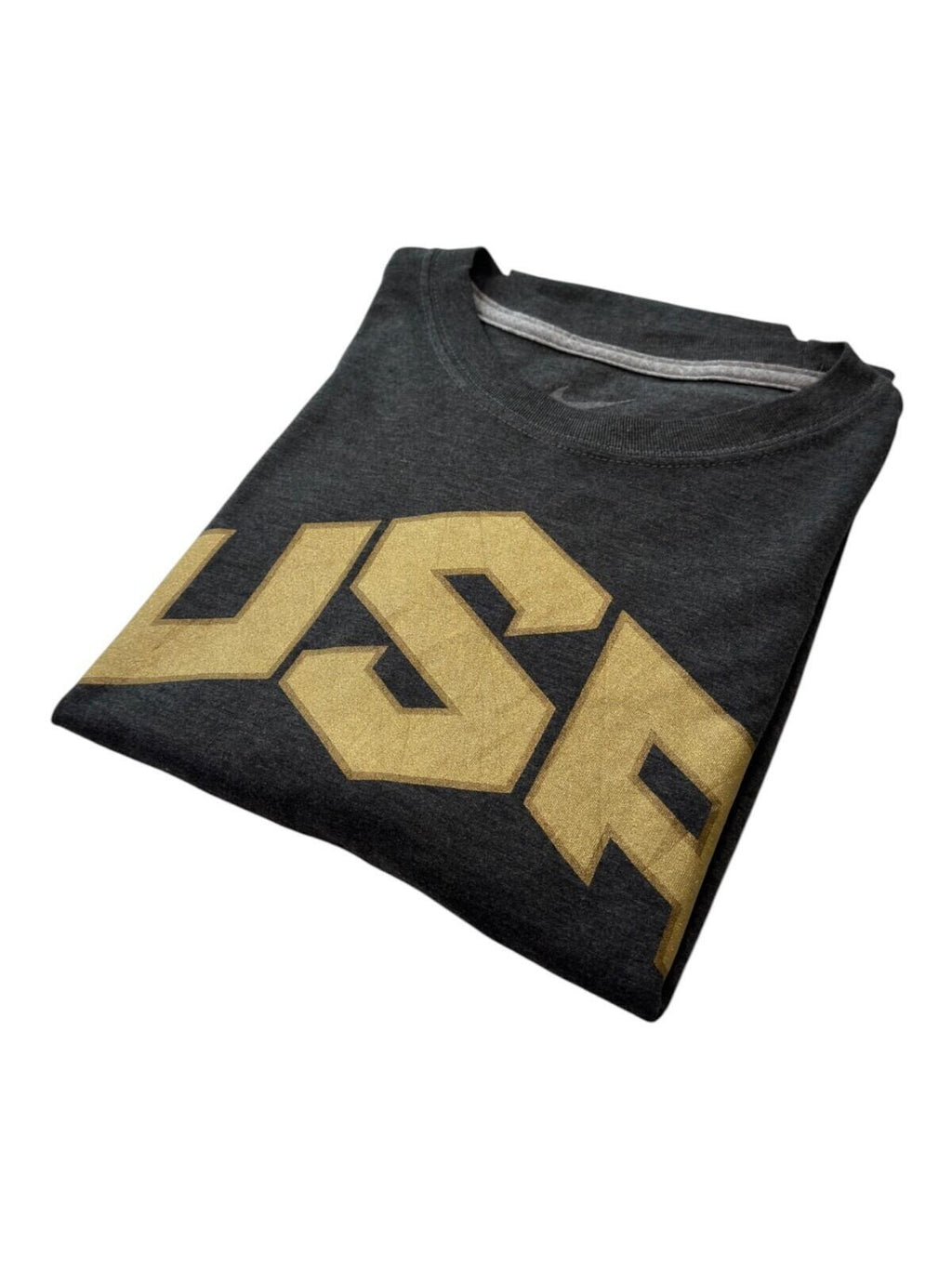 Nike USA T-Shirt Men's UK Size XL Grey Gold Graphic Print