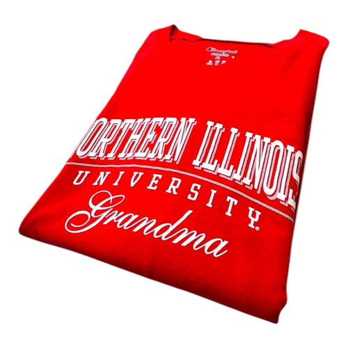 Champion Northern Illinois T-Shirt Women's UK Size XL Red