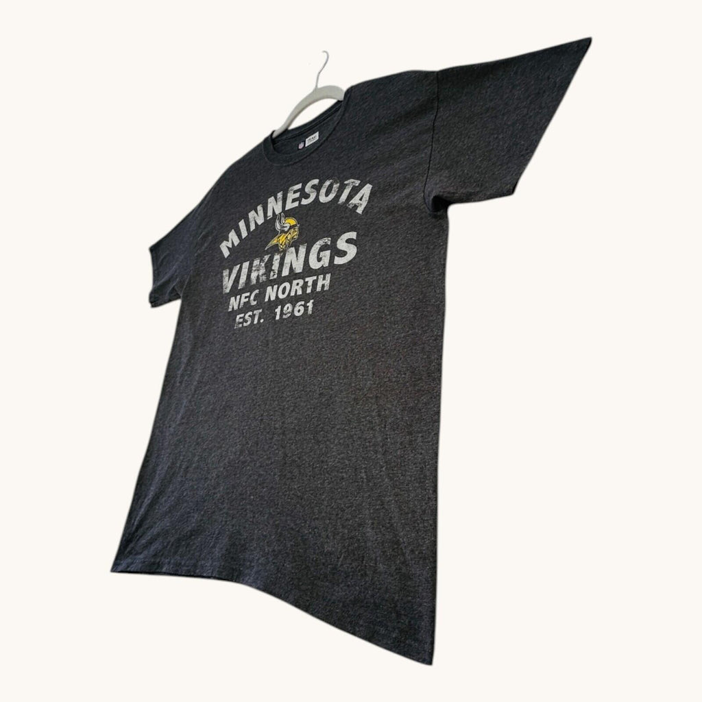 NFL Minnesota Vikings T-Shirt Men's UK Size M Grey Crew Neck