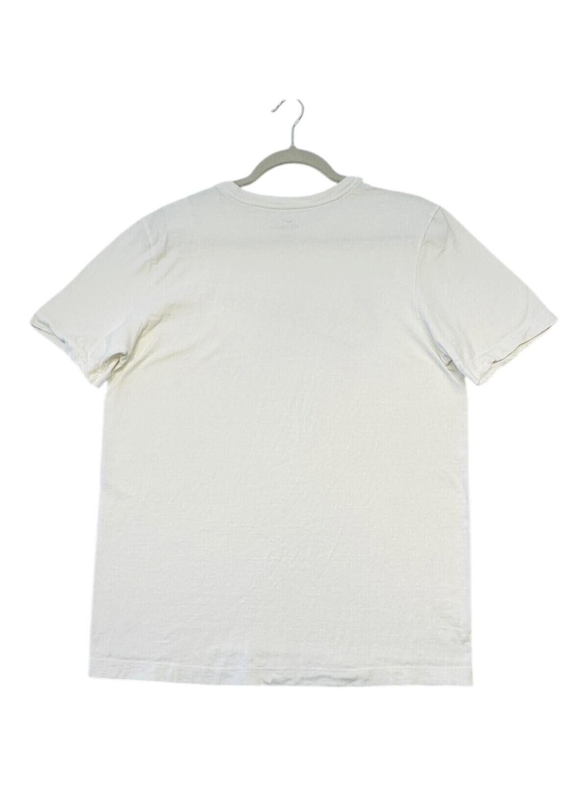 Nike Running T-Shirt Men's UK Size M White Graphic Print